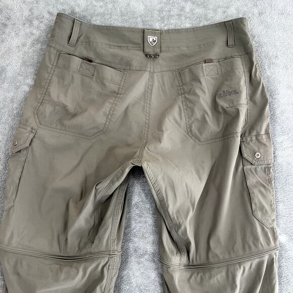 Kuhl Renegade Convertible Stealth Pants Men's 34x32 Hiking Sport Outdoor Tan - Picture 5 of 12